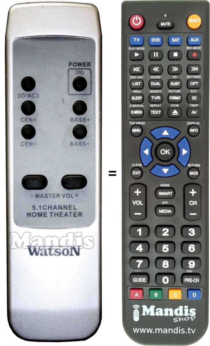 Telecomando equivalente Watson AS-5451