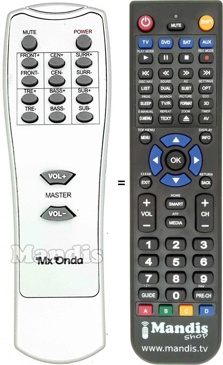 Telecomando equivalente MX009