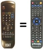 Telecomando equivalente Xsat CDTV 360
