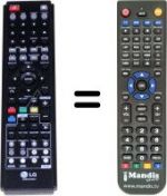 Telecomando equivalente LG HRT403DA
