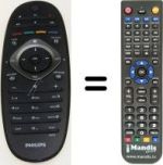 Telecomando equivalente Philips 32PFL7406M