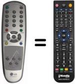Telecomando equivalente LG CT 15Q91 KE / KEX
