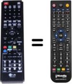 Telecomando equivalente LG HRT403DA