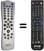 Telecomando equivalente Philips VR805 / 16