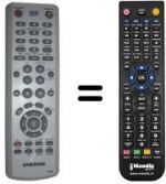 Telecomando equivalente Samsung SV-DVD645P