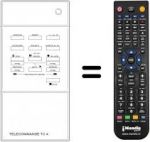 Telecomando equivalente Continental Edison VK2132