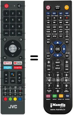 Telecomando equivalente JVC RMC3407