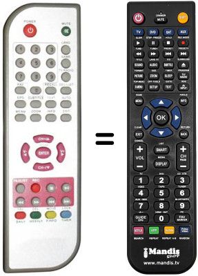 Telecomando equivalente Trevi DT 3376 R