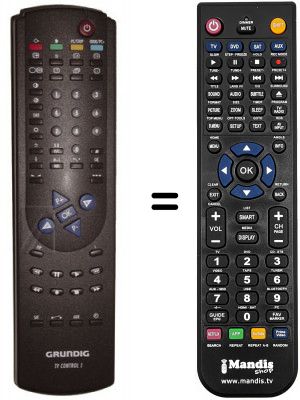 Telecomando equivalente Grundig ST 63-655 TEXT
