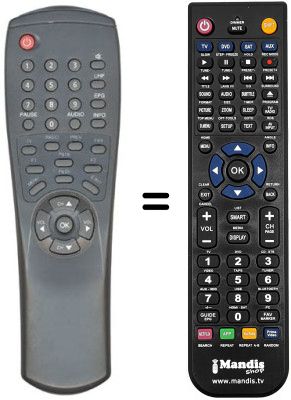 Telecomando equivalente VISIONIC VN 2312