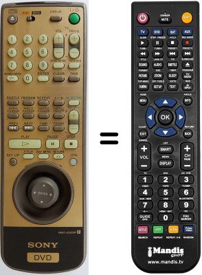 Telecomando equivalente Sony DVP-S 7770