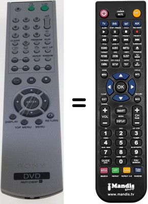 Telecomando equivalente Sony DVP-M50 Telecomando equivalente Sony DVP-M50