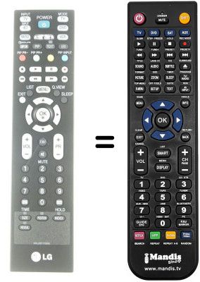 Telecomando equivalente LG 42LC7D Telecomando equivalente LG 42LC7D