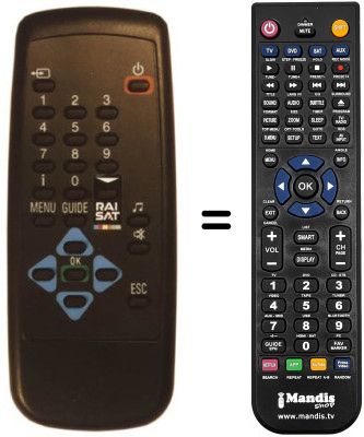 Telecomando equivalente REMCON306