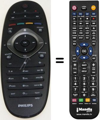 Telecomando equivalente Philips 32PFL7406M