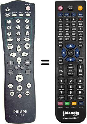 Telecomando equivalente Philips VR500-13