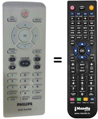 Telecomando equivalente Philips DVP3120