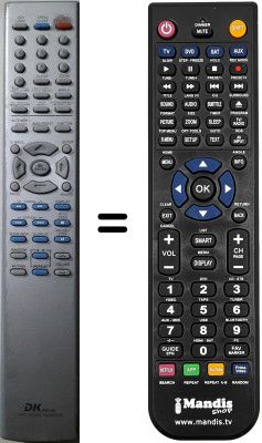 Telecomando equivalente DK DIGITAL DVD-R366