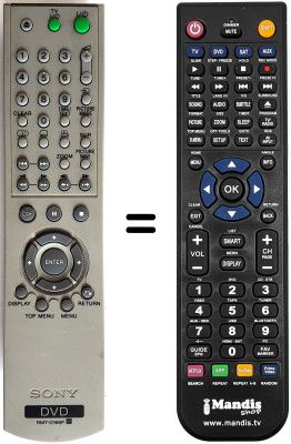 Telecomando equivalente Sony DVP-NS355