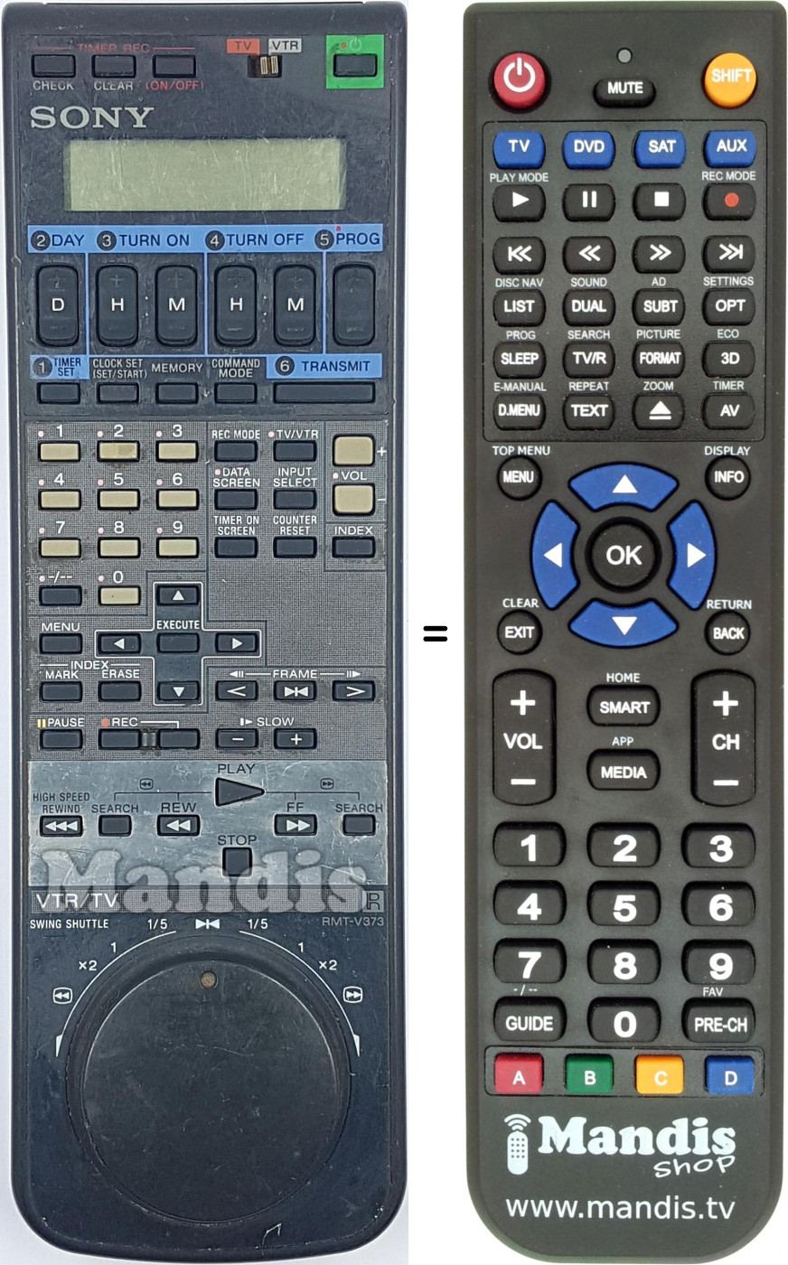 Telecomando equivalente RMT-V373