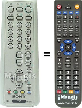 Telecomando equivalente Sony RM 946