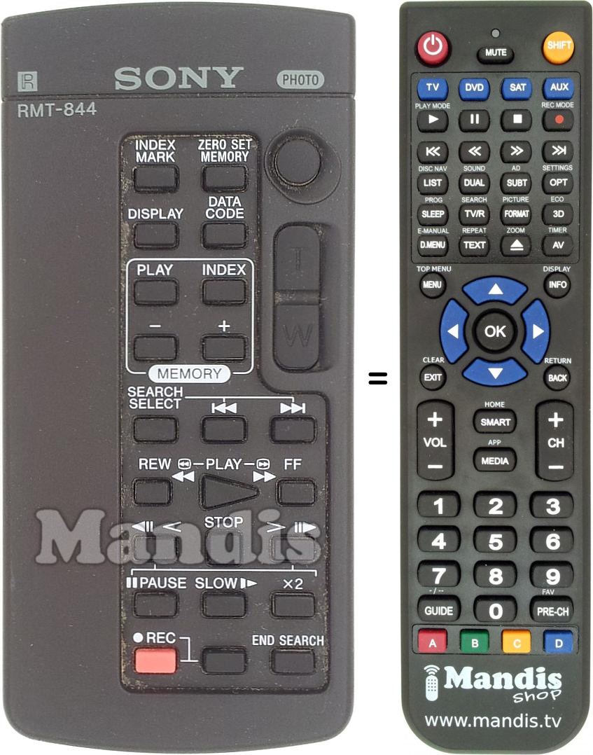 Telecomando equivalente RMT-844