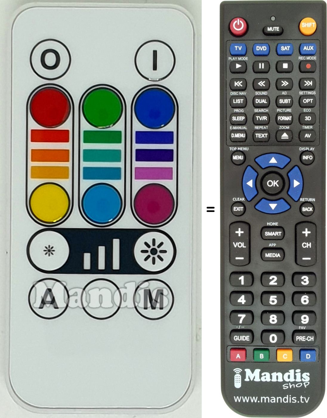 Telecomando equivalente REMCON1610