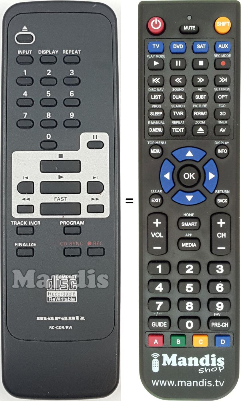 Telecomando equivalente RC792502
