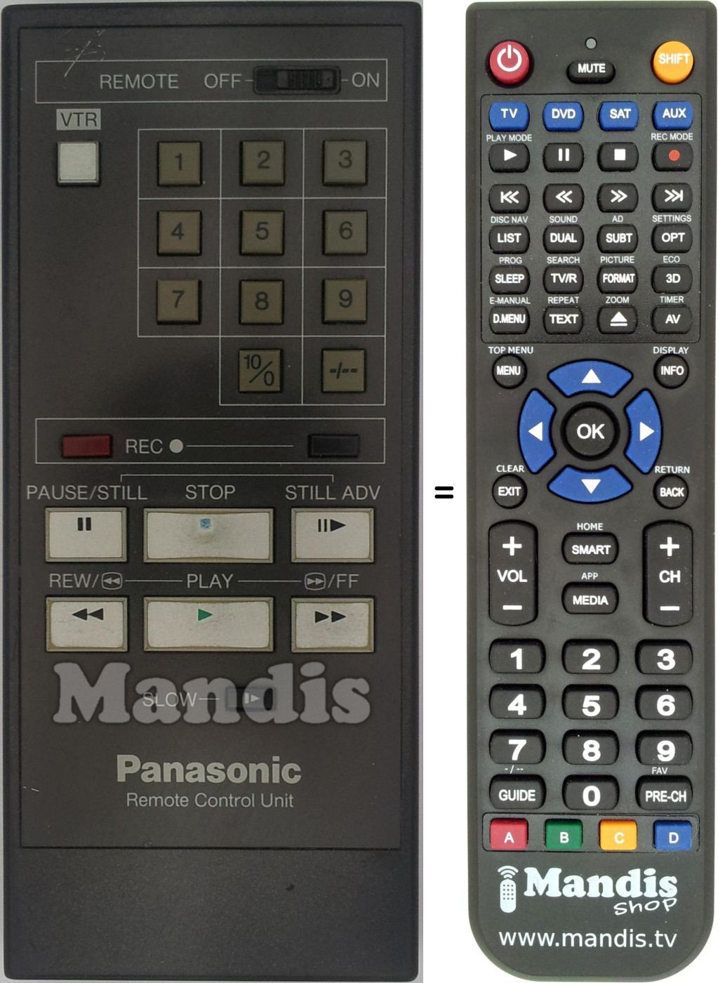 Telecomando equivalente REMCON1428
