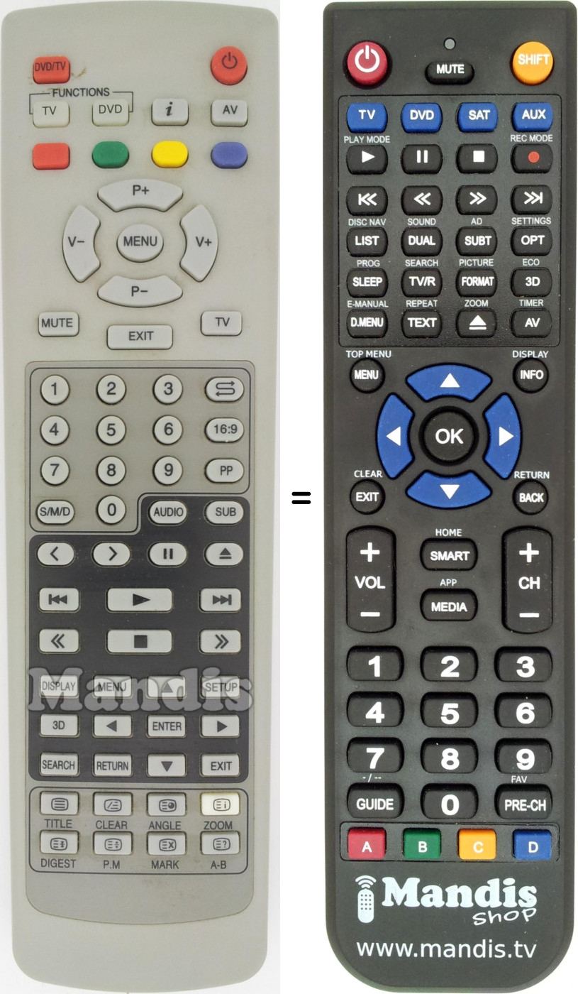 Telecomando equivalente REMCON1492