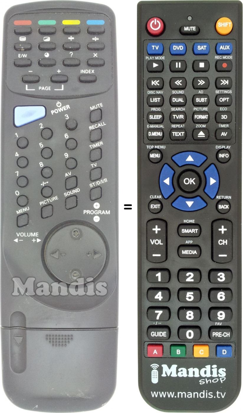 Telecomando equivalente REMCON1497