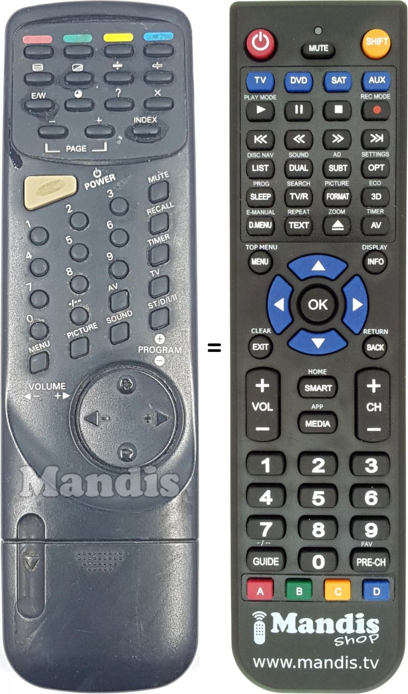 Telecomando equivalente REMCON1556