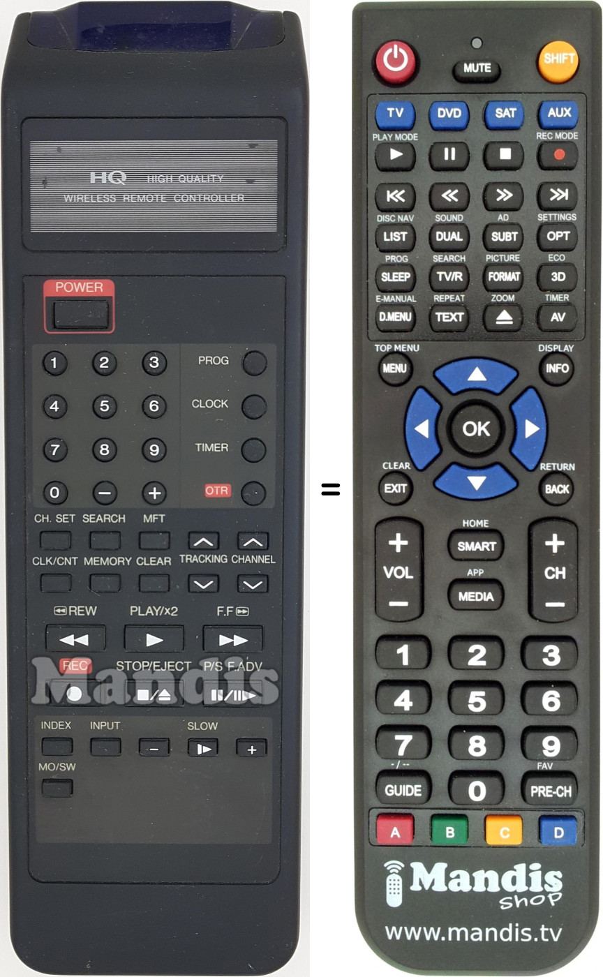 Telecomando equivalente REMCON1586