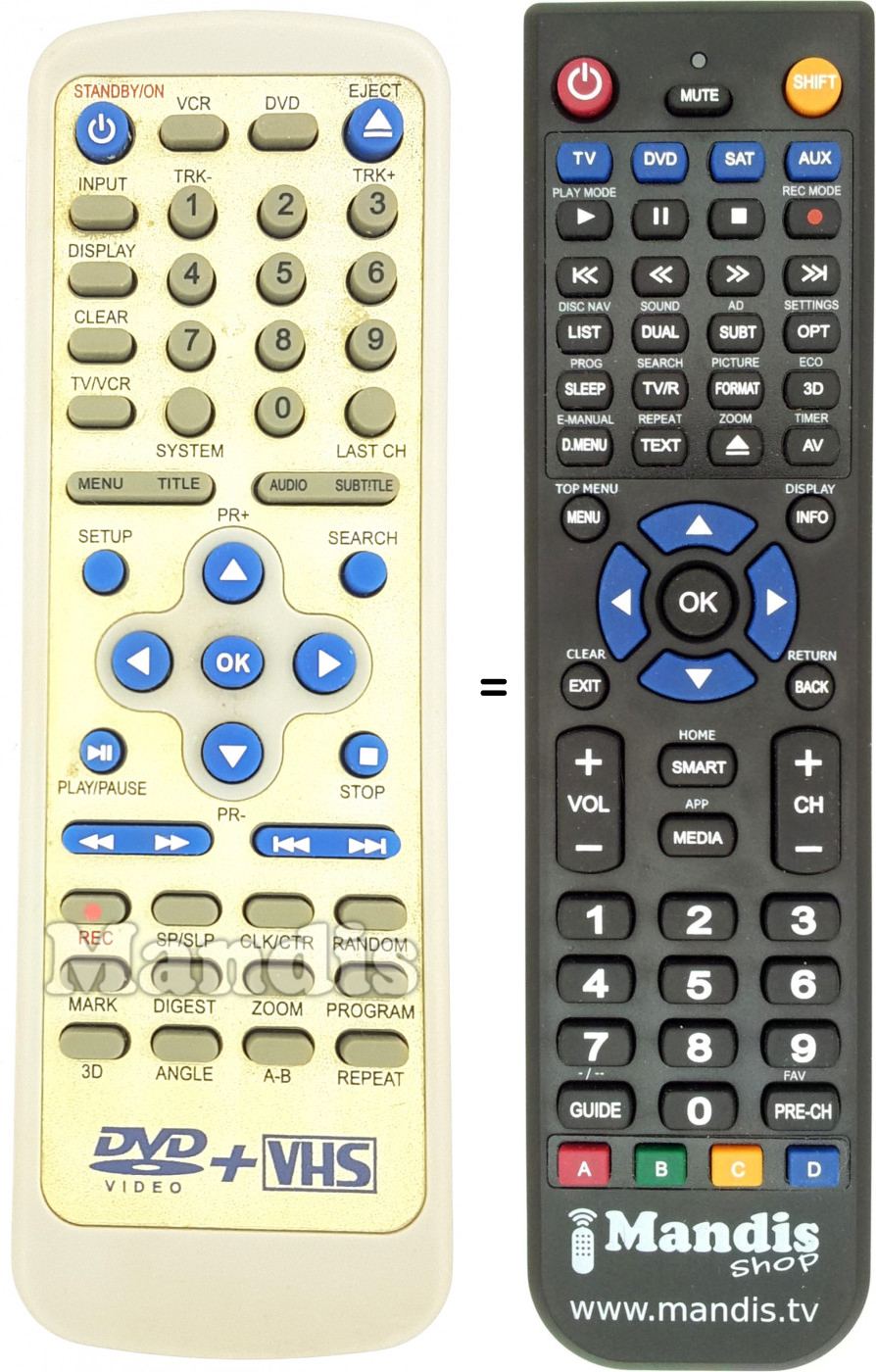 Telecomando equivalente REMCON1659
