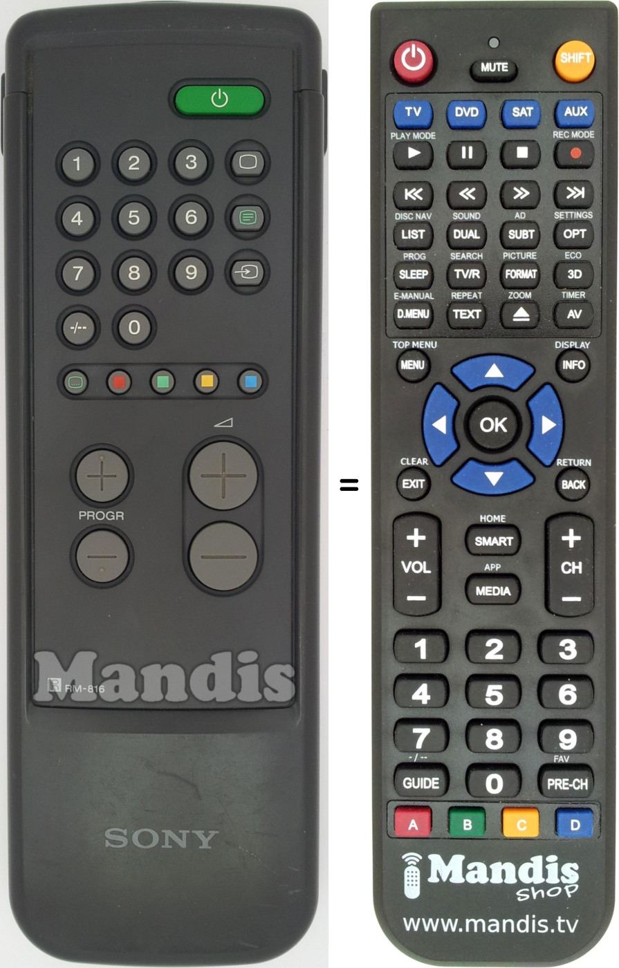 Telecomando equivalente RM816
