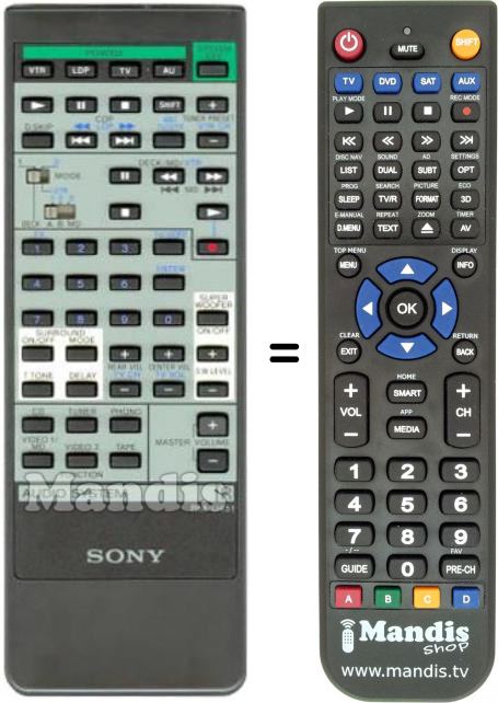 Telecomando equivalente RM-U451