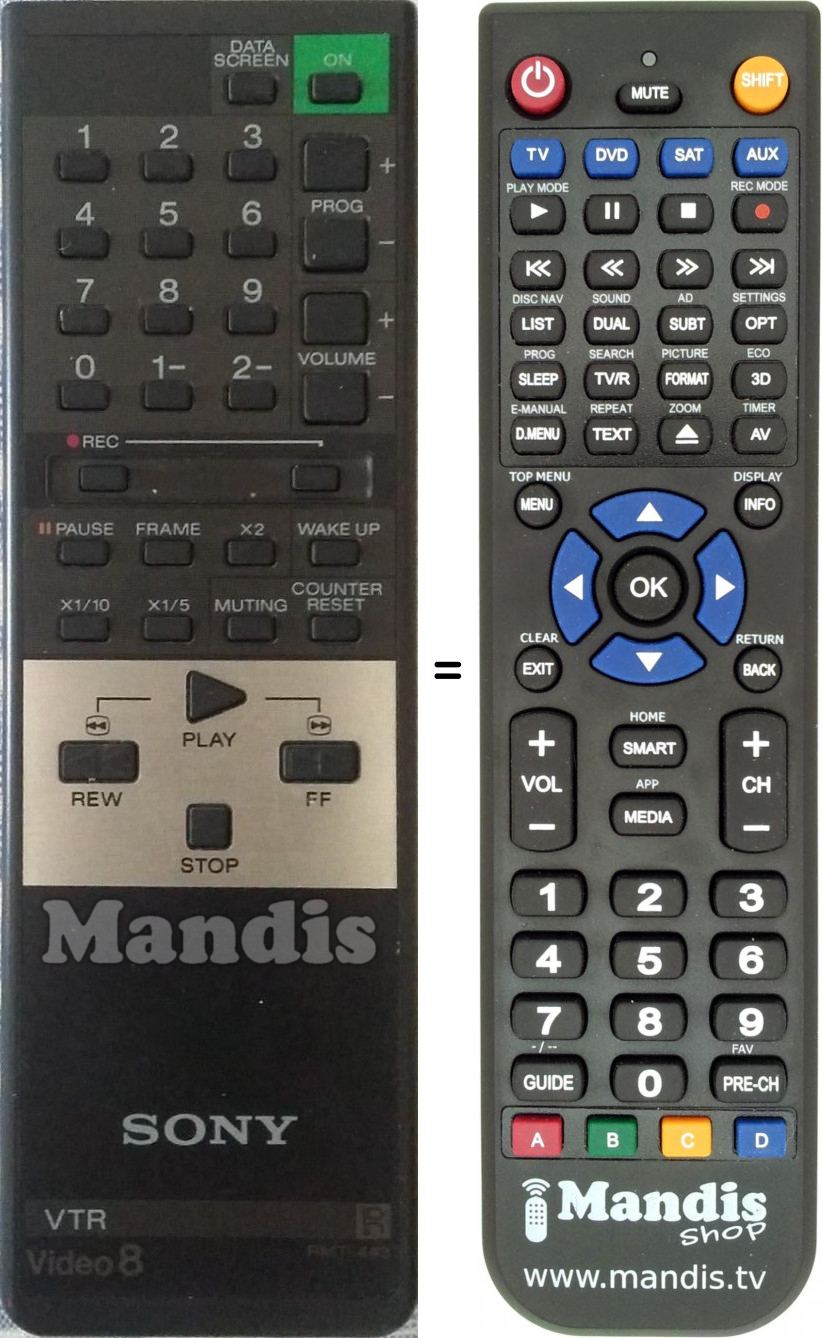 Telecomando equivalente RMT-443