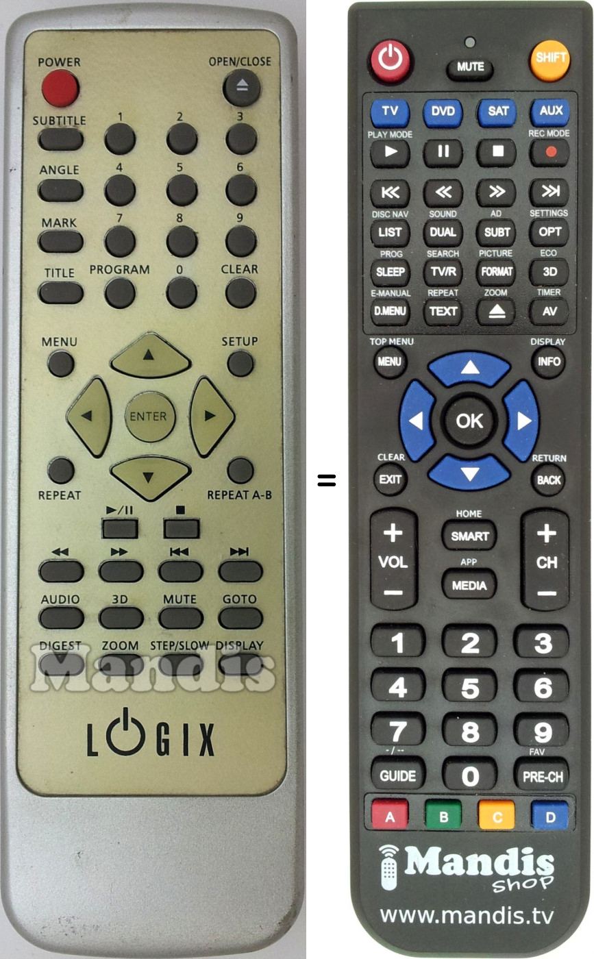 Telecomando equivalente JX-2002