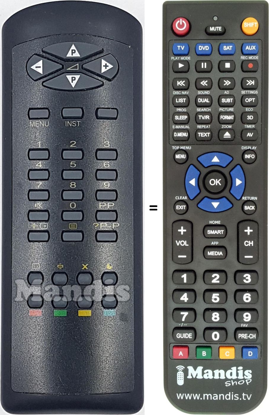 Telecomando equivalente RC-21191