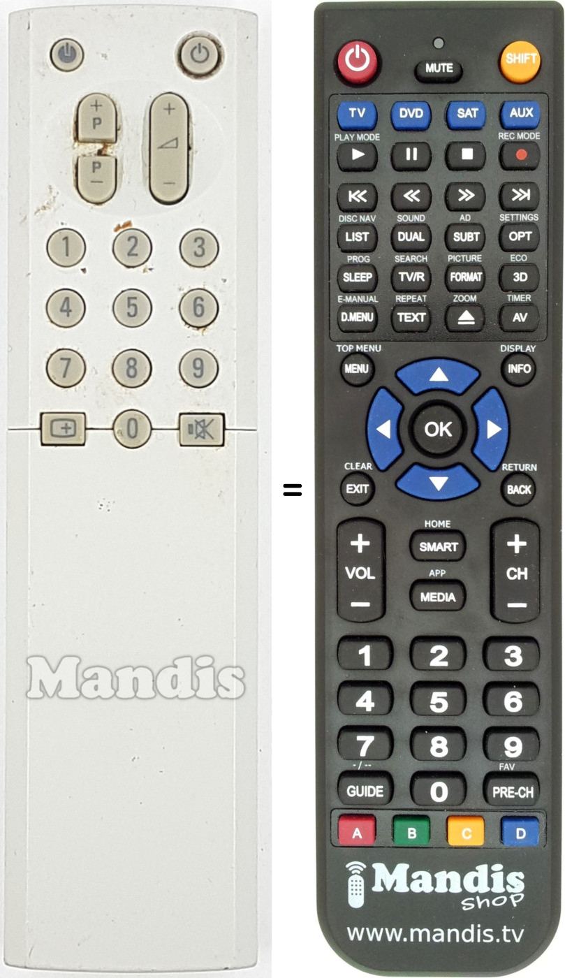 Telecomando equivalente RC-907601W