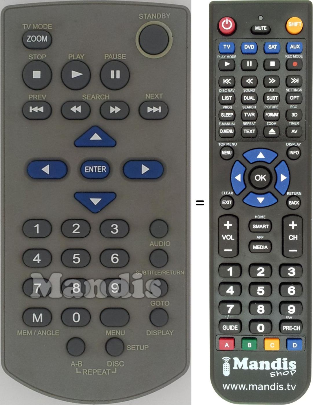 Telecomando equivalente REMCON1426