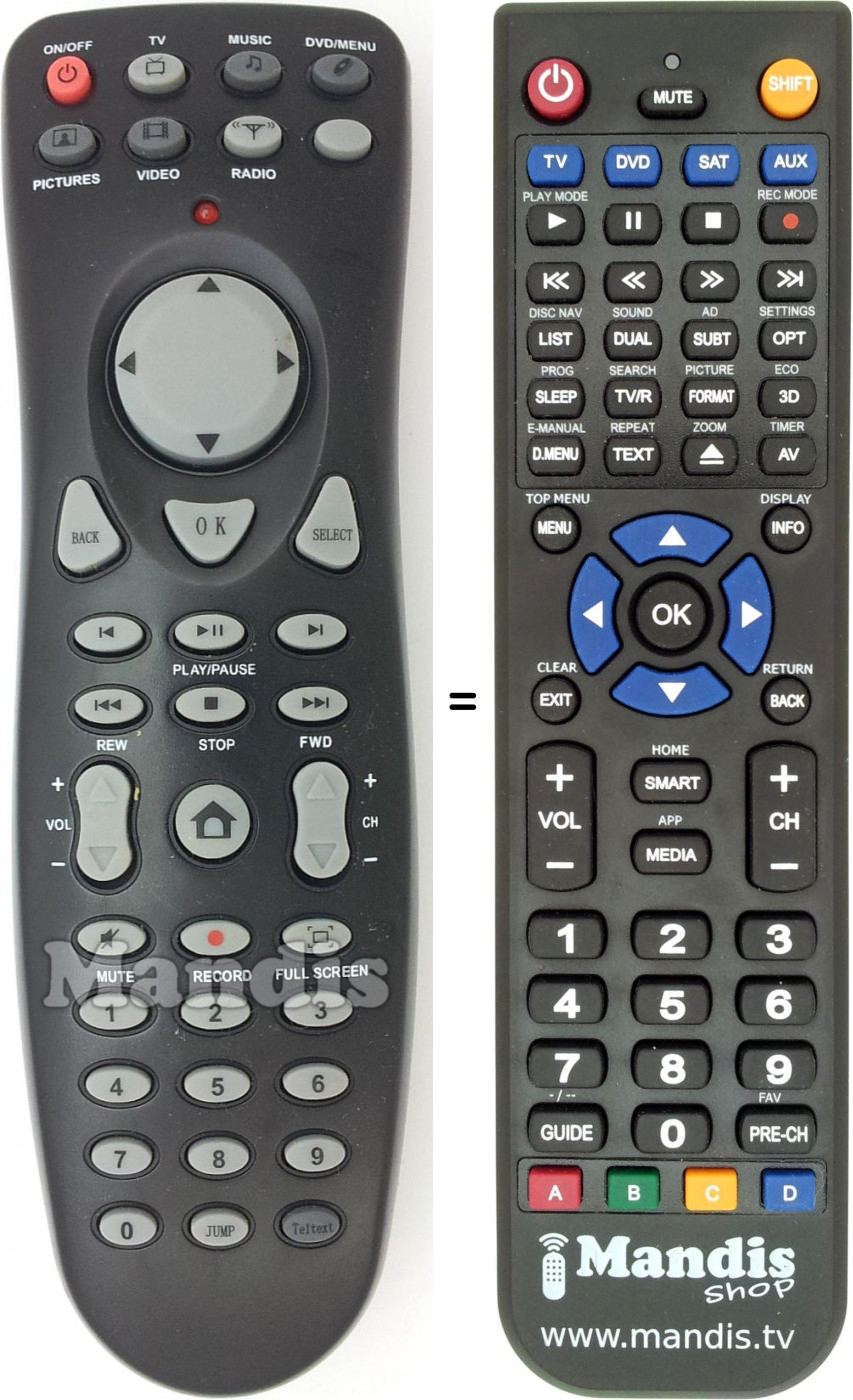 Telecomando equivalente REMCON1562
