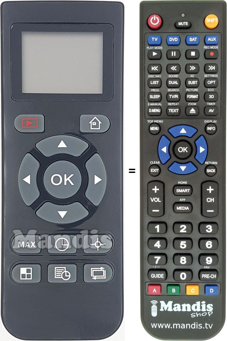 Telecomando equivalente REMCON1619