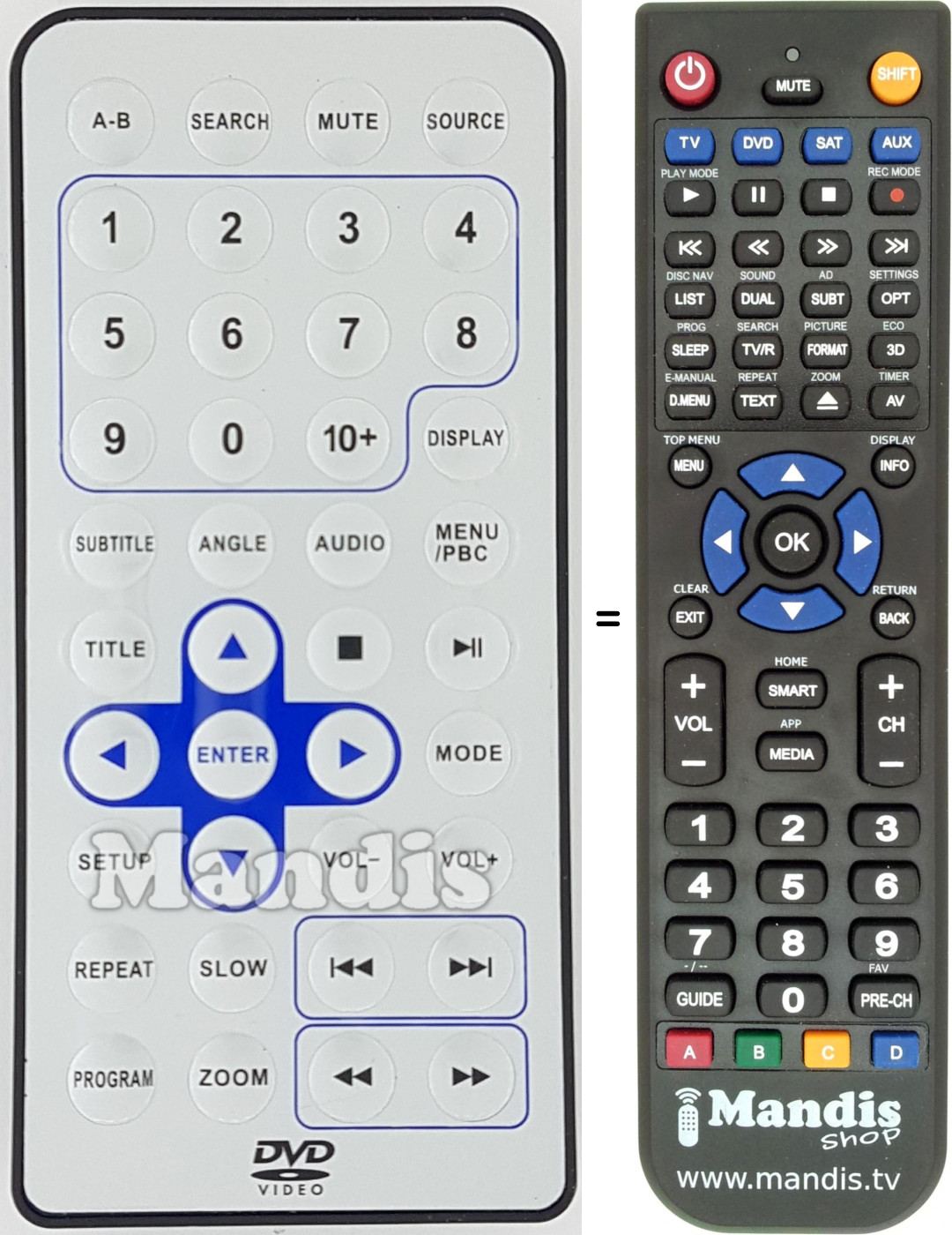 Telecomando equivalente REMCON1629