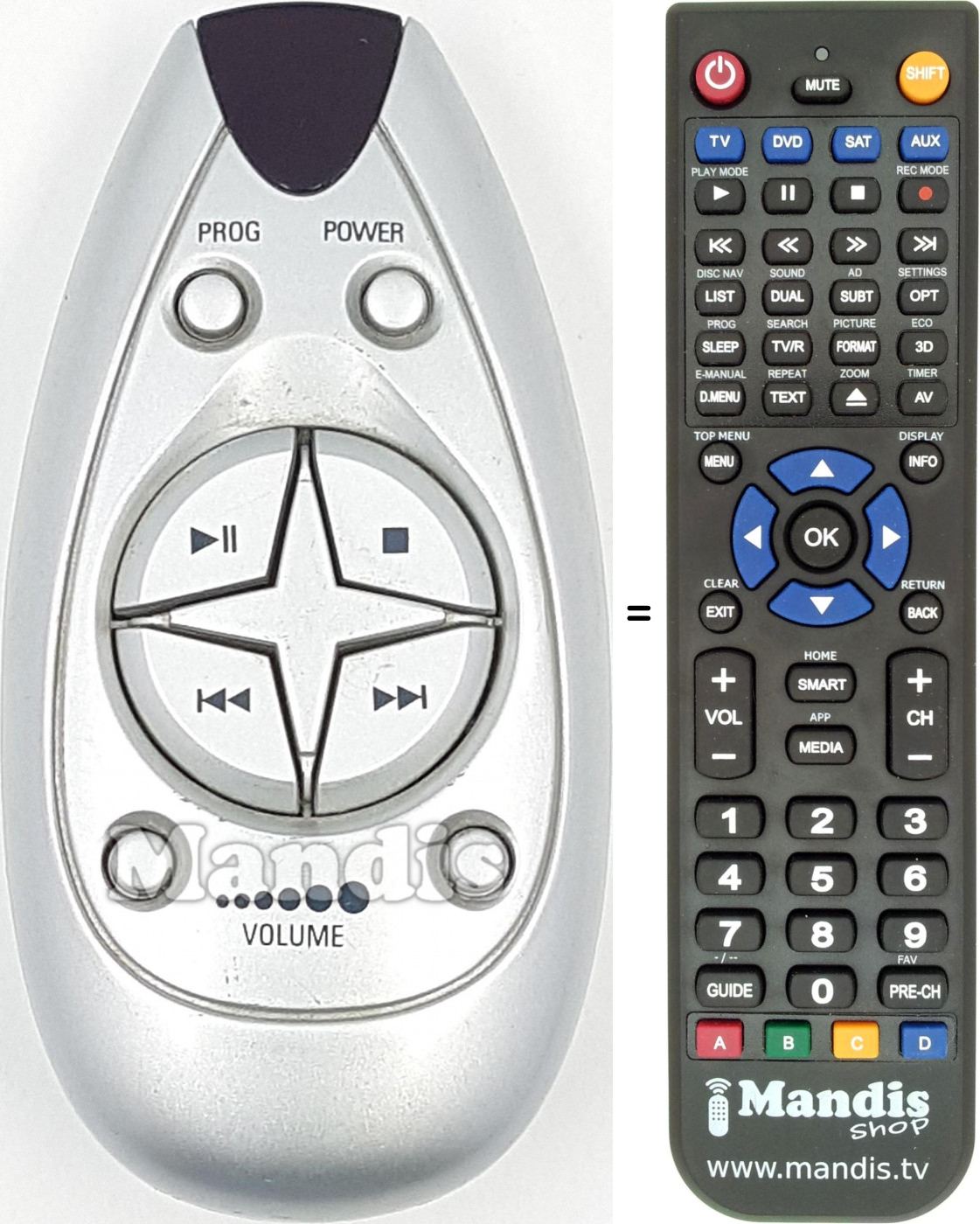 Telecomando equivalente REMCON1676