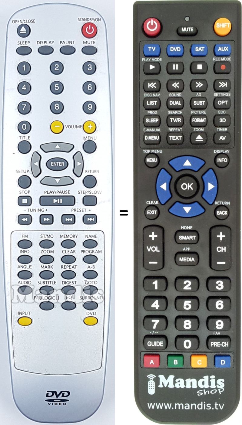 Telecomando equivalente REMCON1679
