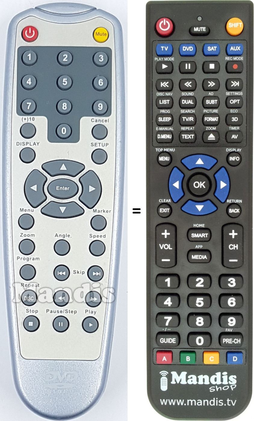 Telecomando equivalente REMCON1687