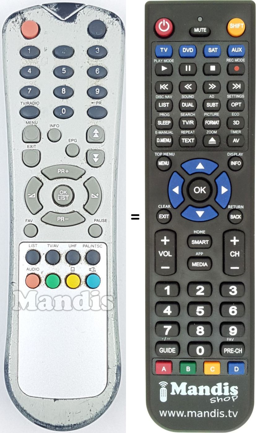 Telecomando equivalente REMCON1692