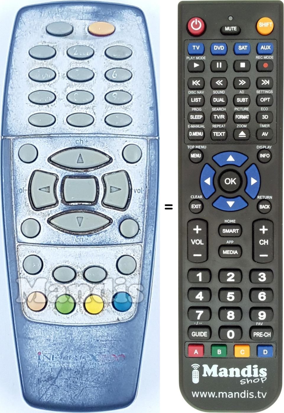 Telecomando equivalente REMCON1695