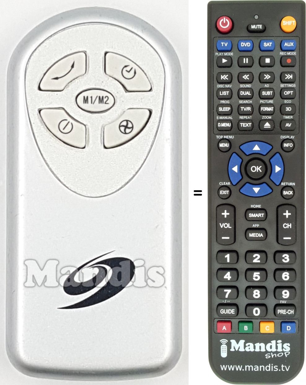 Telecomando equivalente REMCON1711